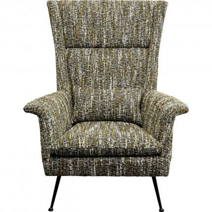 Fauteuil Vegas Forever Melange groen Kare Design