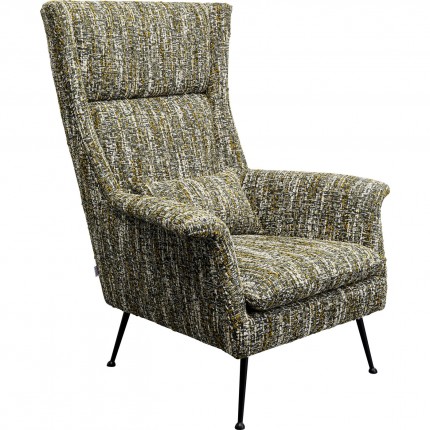 Fauteuil Vegas Forever Melange groen Kare Design