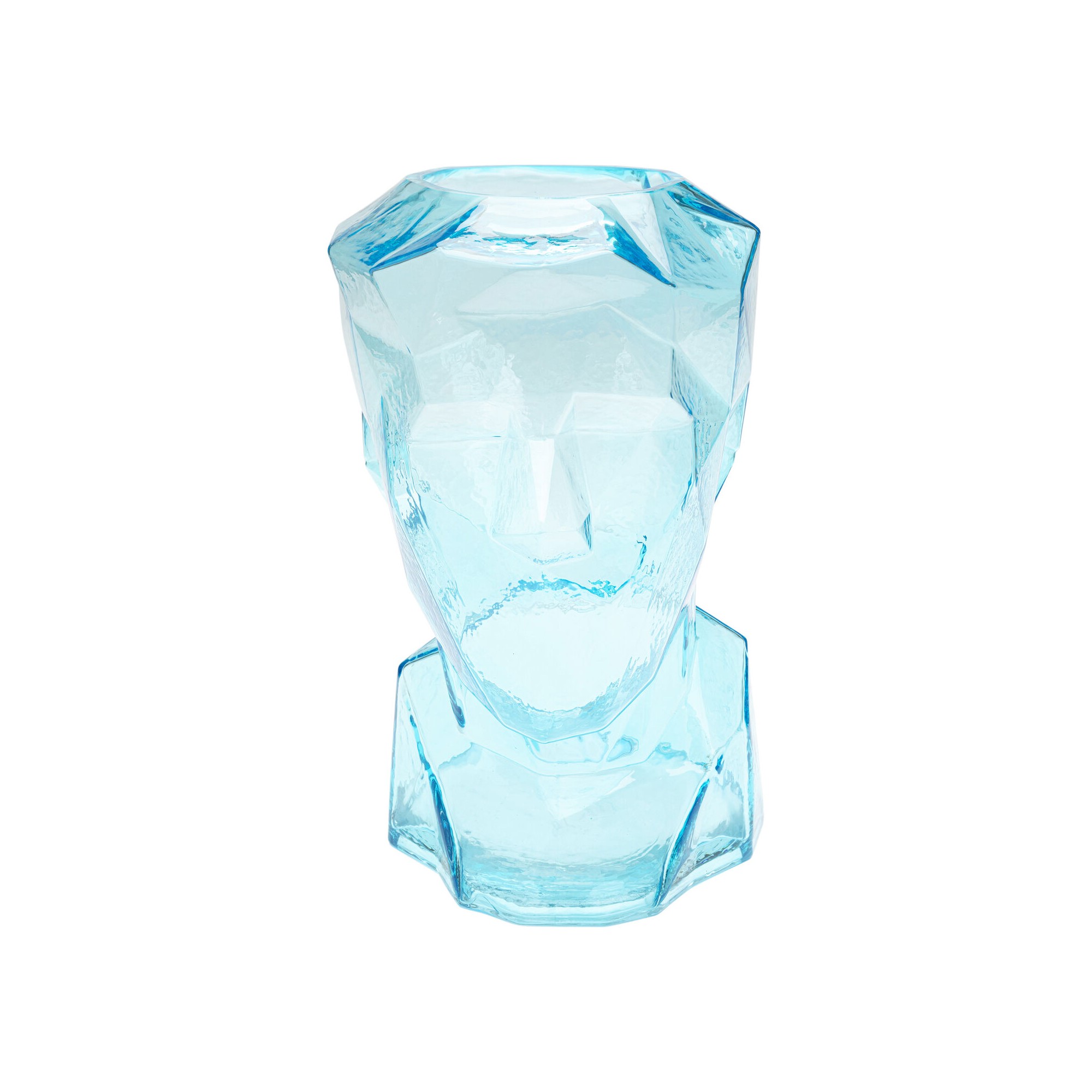 Vase Prisma Face bleu clair 30cm