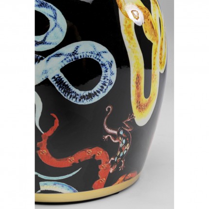 Vase black snake 22cm Kare Design