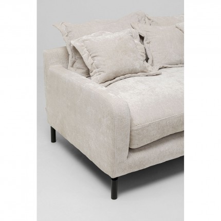 Sofa Lullaby 3-Zits fluweel creme Kare Design