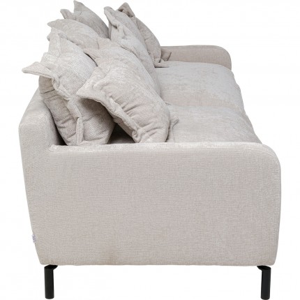 Sofa Lullaby 3-Zits fluweel creme Kare Design