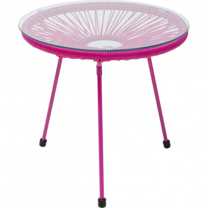 Outdoor Side Table Acapulco Mono pink Kare Design