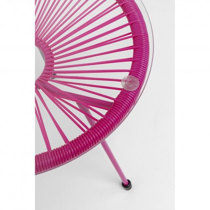 Outdoor Side Table Acapulco Mono pink Kare Design