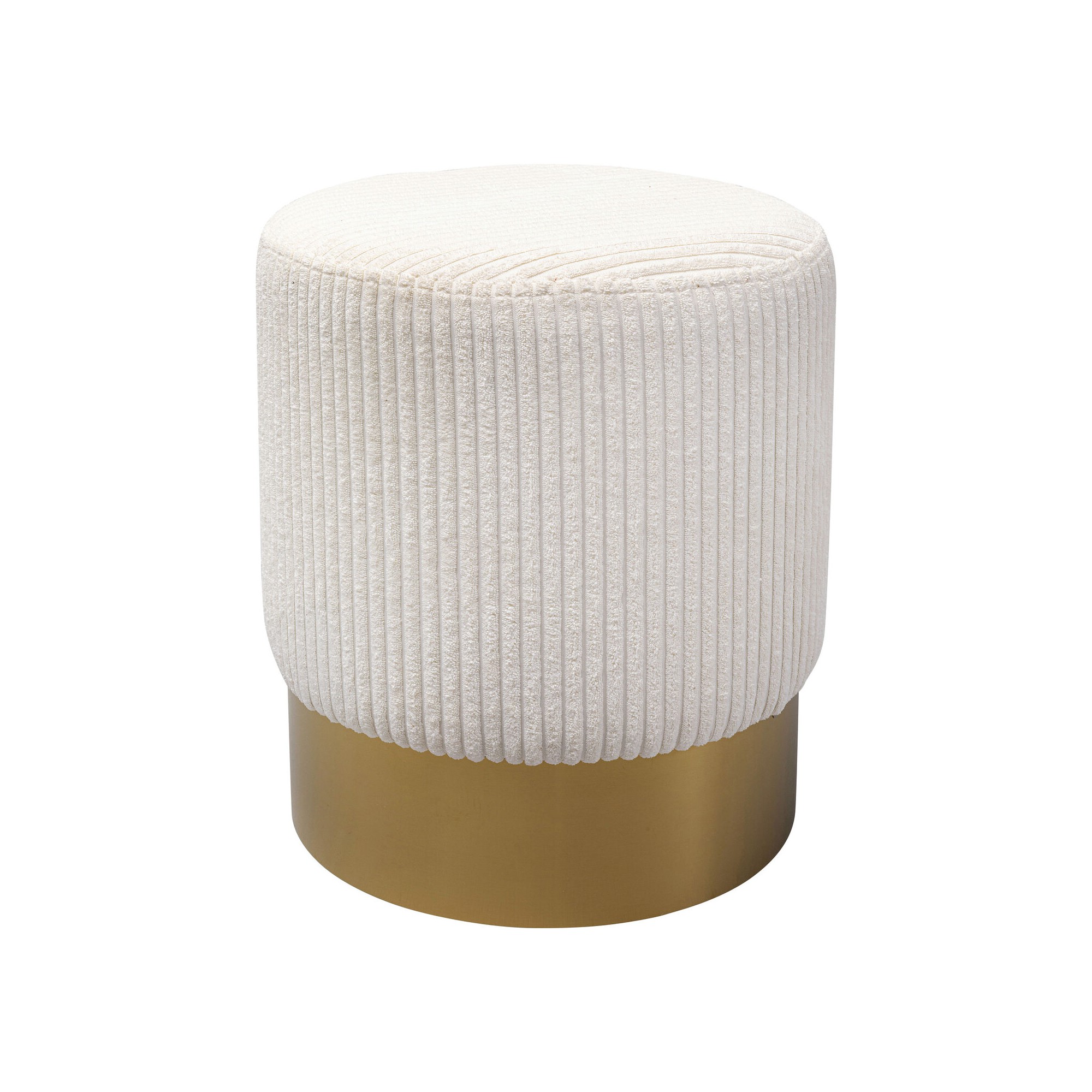 Stool Cherry Cord cream and brass Kare Design