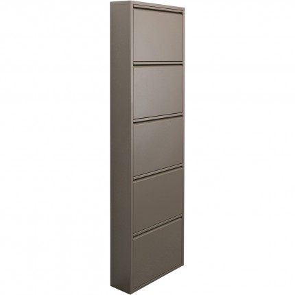 Schoenenkast Caruso taupe 5 laden Kare Design