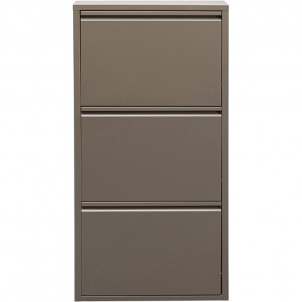 Schoenenkast Caruso taupe 3 laden Kare Design