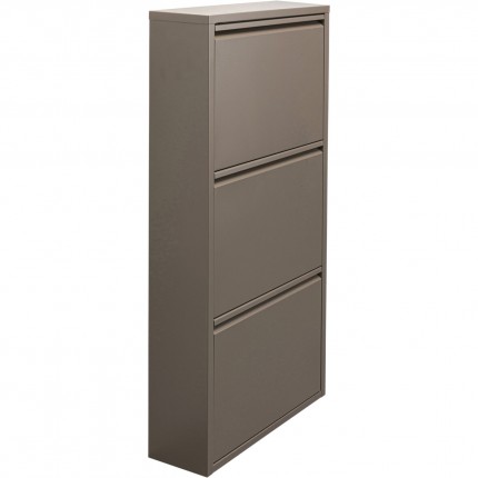 Schoenenkast Caruso taupe 3 laden Kare Design