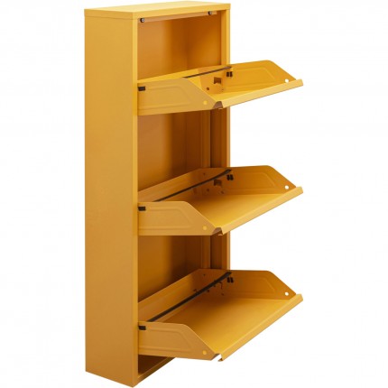 Shoe Container Caruso yellow 3 drawers Kare Design