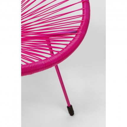 Outdoor Armchair Acapulco Mono pink Kare Design