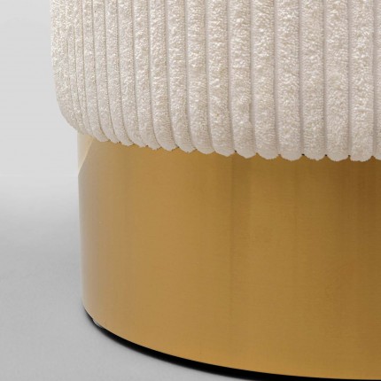 Stool Cherry Cord cream and brass Kare Design