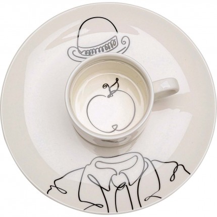 Koffiekoppen Favola apple (4/set) Kare Design