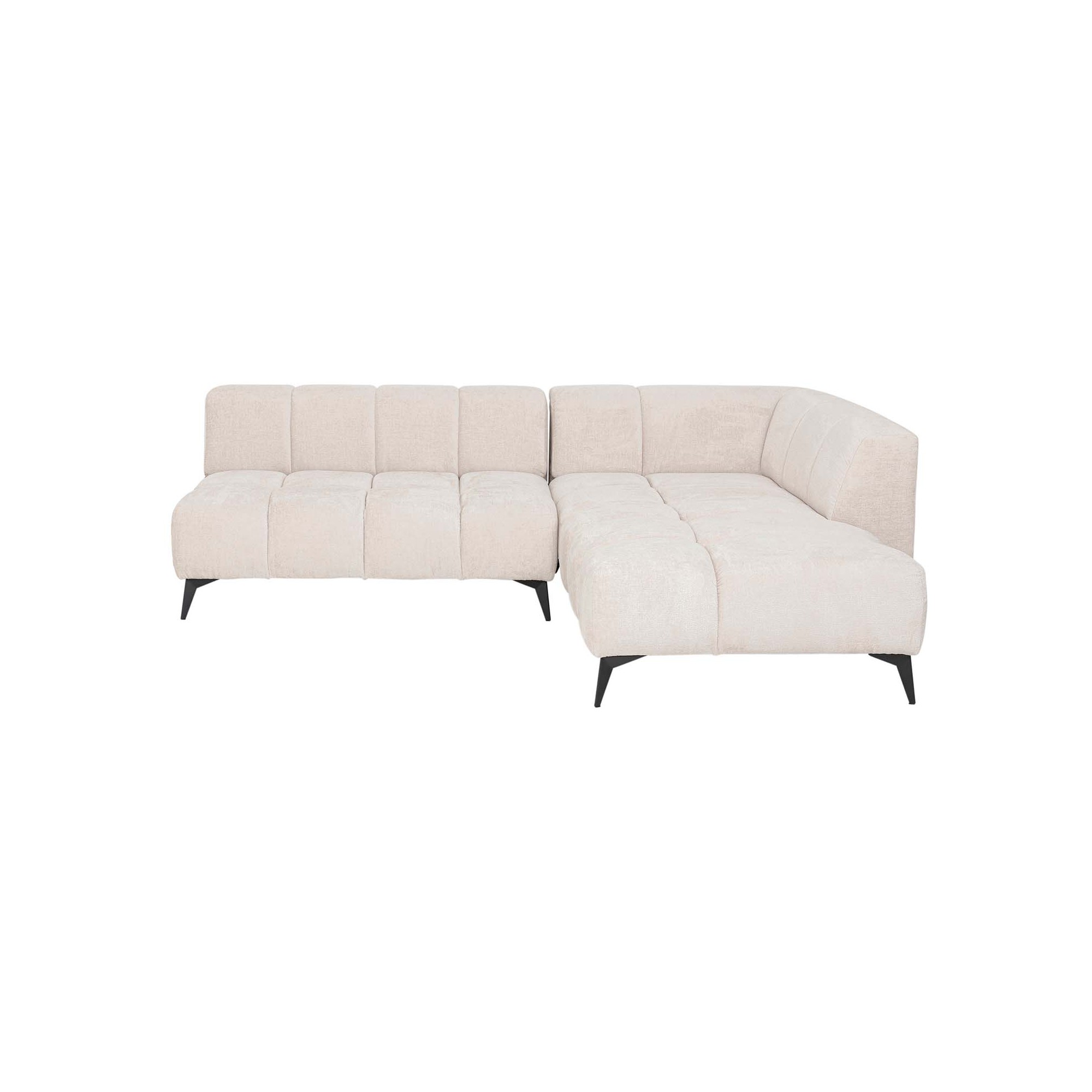 Corner Sofa Nia right velvet cream Kare Design