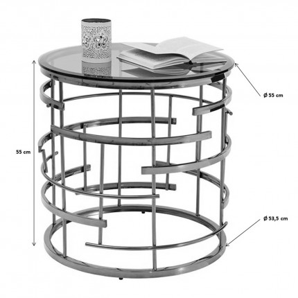 Bijzettafel  Jupiter Ø55cm Kare Design