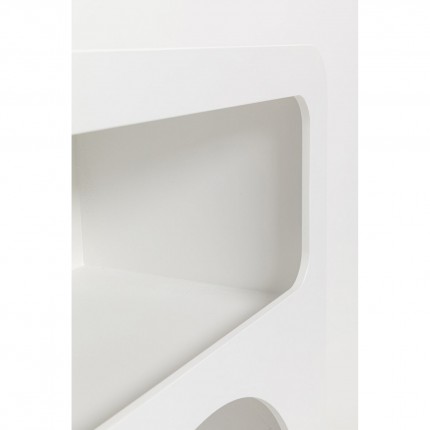 Bookshelf Paco wit 75x140cm Kare Design