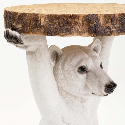 Bijzettafel Animal Polar Bear Ø37cm Kare Design