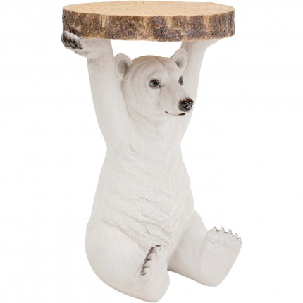 Bijzettafel Animal Polar Bear Ø37cm Kare Design