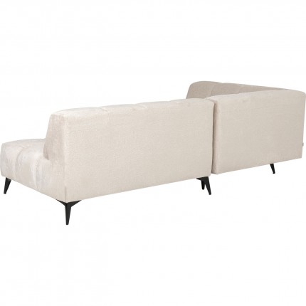 Corner Sofa Nia left velvet cream Kare Design