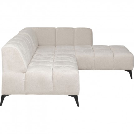 Corner Sofa Nia right velvet cream Kare Design