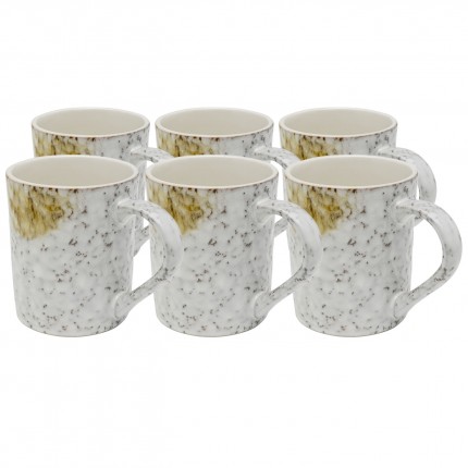 Mug Biscotti yellow (6/set) Kare Design