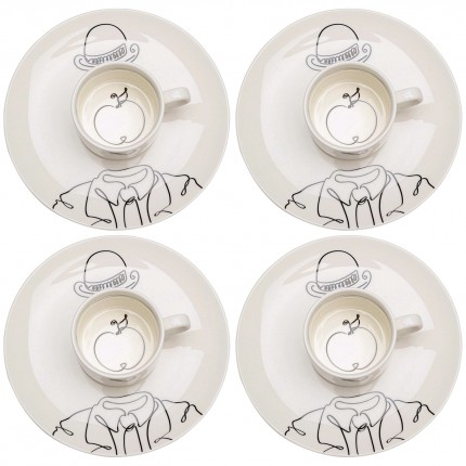 Coffee Cup Favola apple (4/set) Kare Design