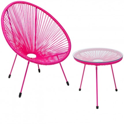 Outdoor Set Acapulco Mono pink Kare Design