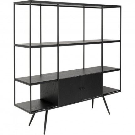 Bookshelf Cosy Sixties zwart 183x180cm Kare Design