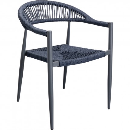 Tuinmeubilair Sorrento tafel en 4 stoelen blauw Kare Design