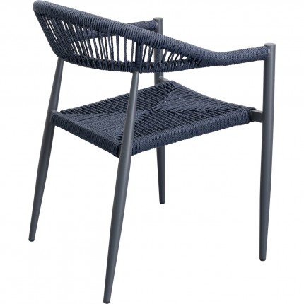 Tuinmeubilair Sorrento tafel en 4 stoelen blauw Kare Design