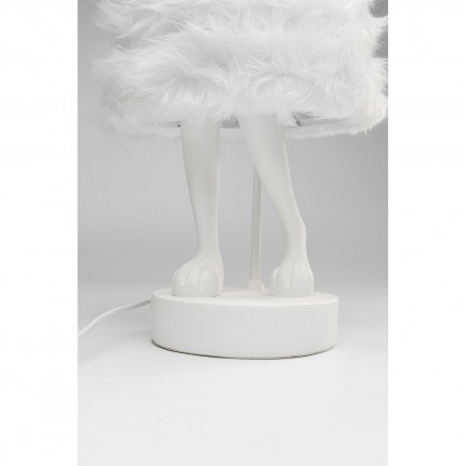 Table Lamp Animal rabbit Fluff 68cm white Kare Design