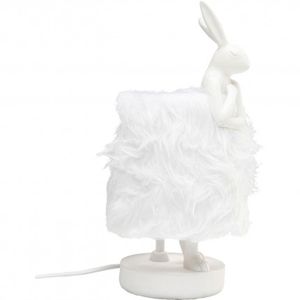 Tafellamp Animal konijn Fluff wit 30cm Kare Design