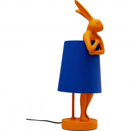 Table Lamp Animal rabbit 50cm orange and blue Kare Design