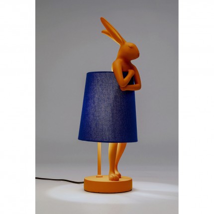 Table Lamp Animal rabbit 50cm orange and blue Kare Design