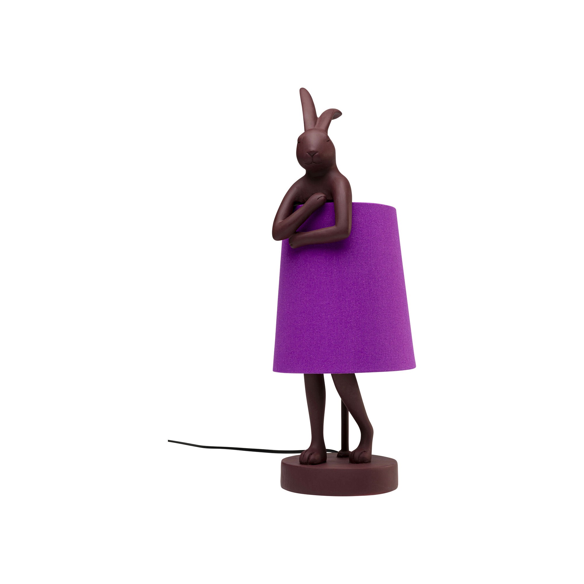 Lampe à poser Animal Rabbit rouge/violet 50cm