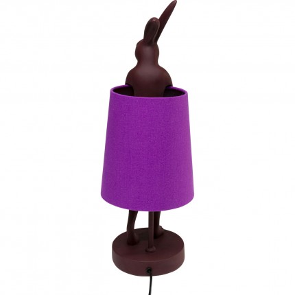 Table Lamp Animal rabbit 50cm bordeaux and purple Kare Design