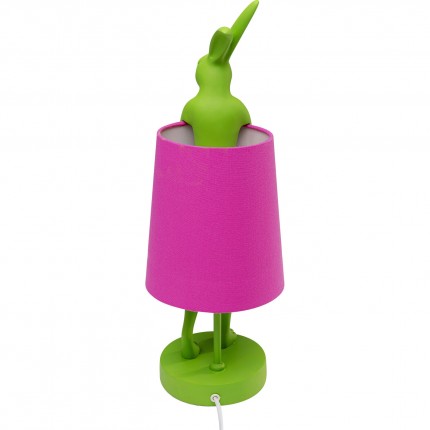 Table Lamp Animal rabbit 50cm green and pink Kare Design