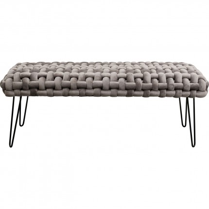 Bench Weave velvet grey Kare Design