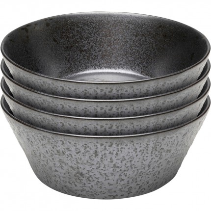 Bowl Cosmos black Ø21cm (4/set) Kare Design