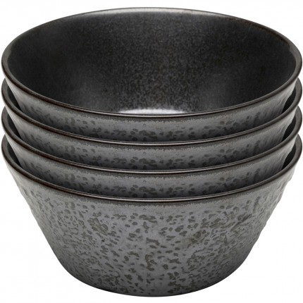 Bowl Cosmos black Ø15cm (4/set) Kare Design