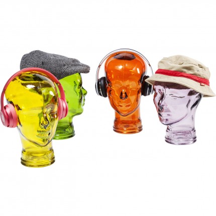 Deco headphone mount transparent yellow Kare Design