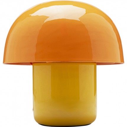 Tafellamp Mushroom Duo 20cm oranje en geel Kare Design