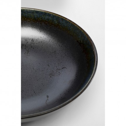 Plate Deep Kassandra black Ø23cm (4/set) Kare Design