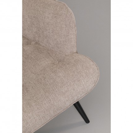 Vicky taupe fauteuil Kare Design