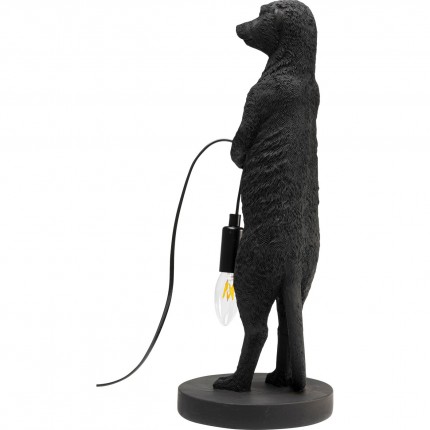 Table Lamp black meerkat Kare Design