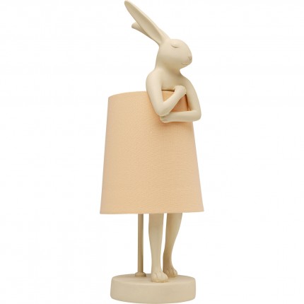 Table Lamp Animal rabbit 50cm beige and peach Kare Design