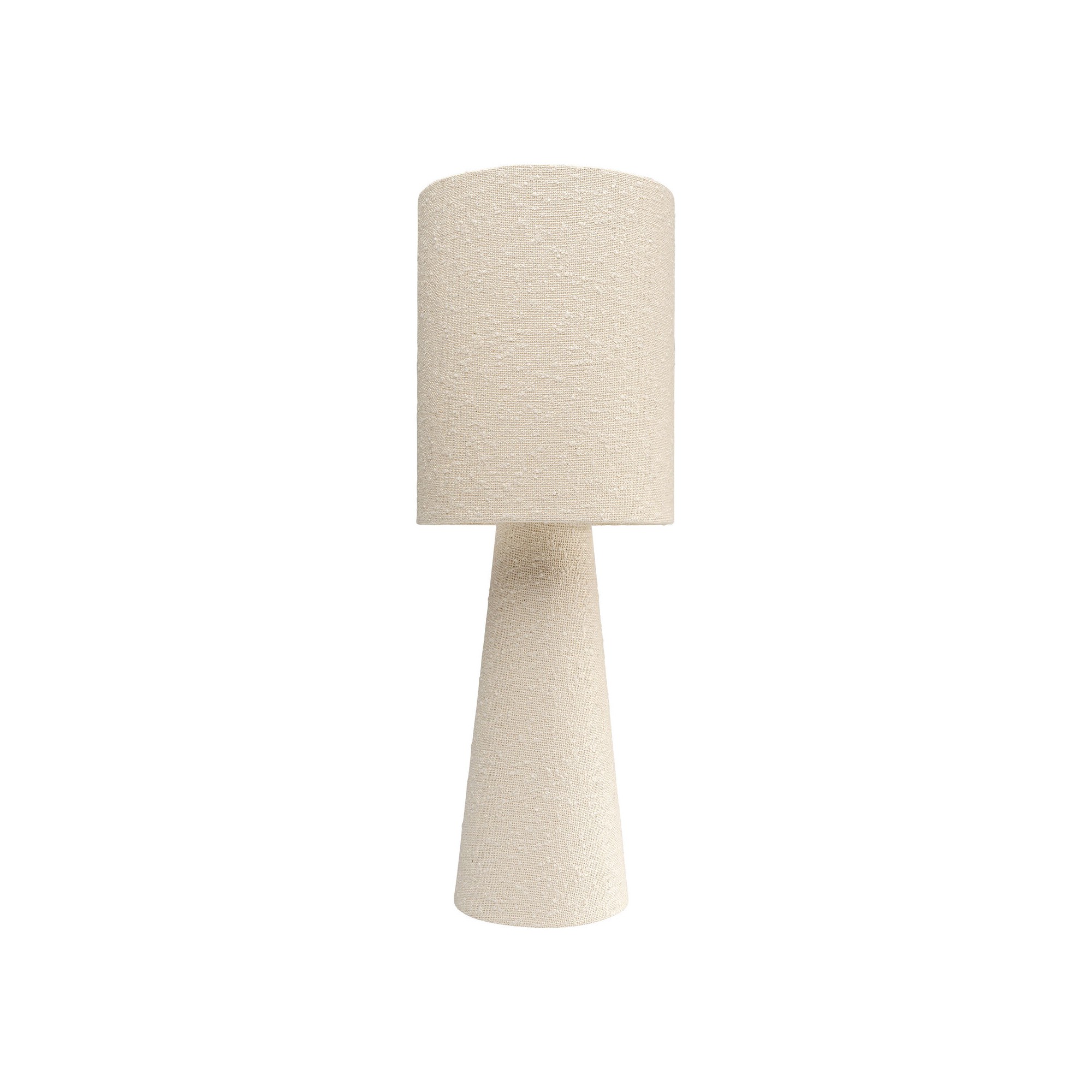 Lampe à poser Marleen beige bouclé 60cm