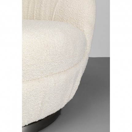 Draaifauteuil Nube Boucle creme Kare Design