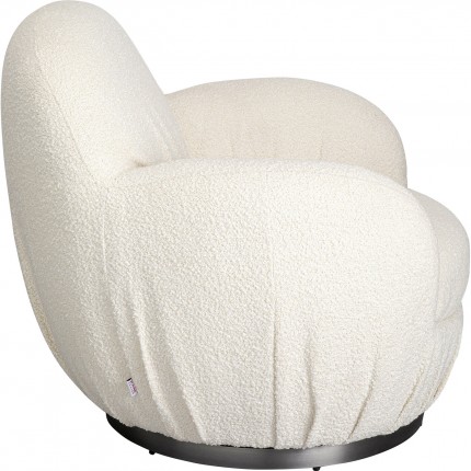 Draaifauteuil Nube Boucle creme Kare Design