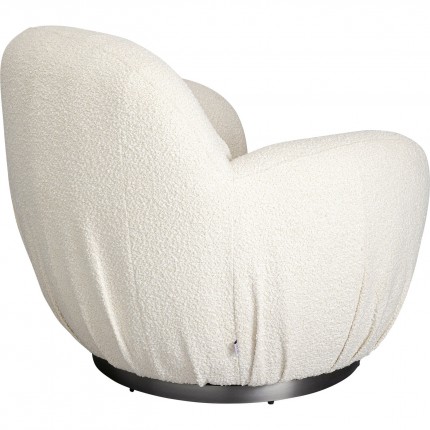 Draaifauteuil Nube Boucle creme Kare Design