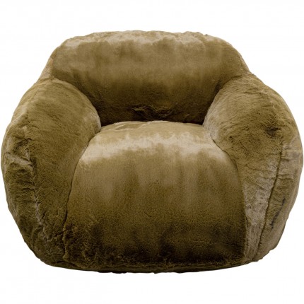 Armchair Mika 115cm green olive Kare Design